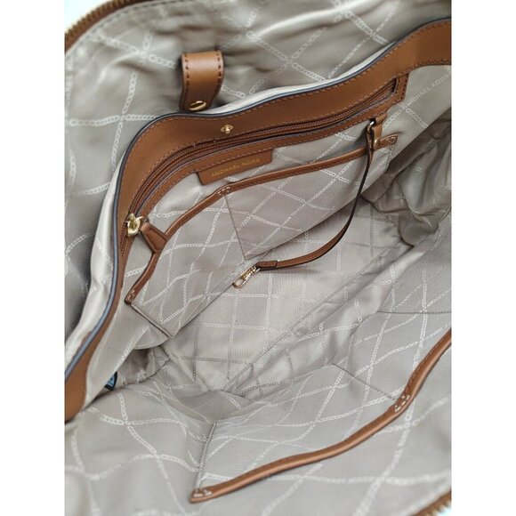 MICHAEL KORS Sullivan leather side pockets large tote bag - Brown/Luggage - Picture 11 of 15